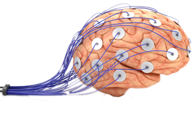 medical sensors on brain